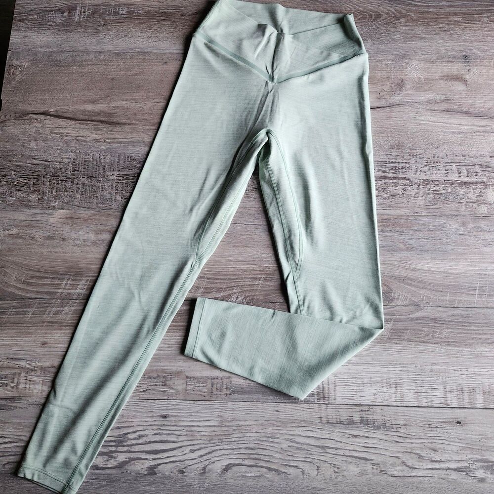 High-Rise Sage Green Leggings - Women